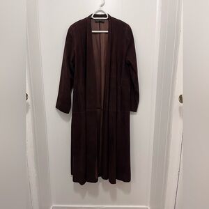 VTG Donna Karan Reindeer Suede Coat